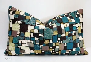 Lalie Design RUBISCUBE N°1 Fabric Cushion Cover 12” X 20” - Picture 1 of 3
