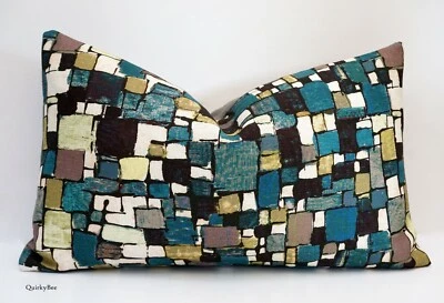 Lalie Design RUBISCUBE N°1 Fabric Cushion Cover 12” X 20” - Image 1 of 3