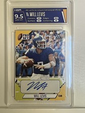2021 WILL LEVIS Leaf Pro Set Gold.  "On Card Autograph" RC# PS-WL1  Graded 9.5