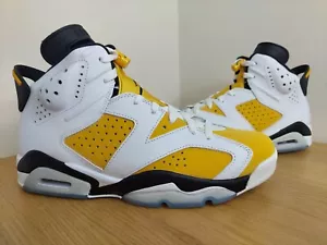 Scarpe da basket Nike Air Jordan 6 retrò giallo ocra da uomo scarpe da ginnastica UK 8,5 - Foto 1 di 11