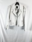 AS by DF White cult leather womens leather jacket. Size L. $750