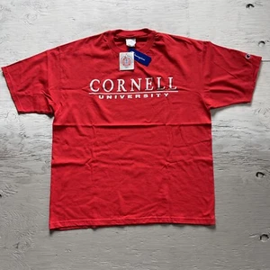 Vintage 90s Champion New With Tags Cornell University Big Red T Shirt XL - Picture 1 of 12