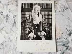 Rt Hon Horace King diputado laborista firmado a mano presidente de la Cámara de los Comunes  - Imagen 1 de 5