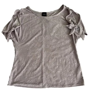 Anthropologie W5 Top Womens M Lilac Pastel Eyelet NWT Cottage Core Peasant Boho - Picture 1 of 10