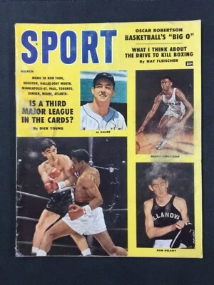Revista deportiva - Edición de marzo de 1959 con portada de Al Kaline Oscar Robertson Cincinnati Foto 1 de 3