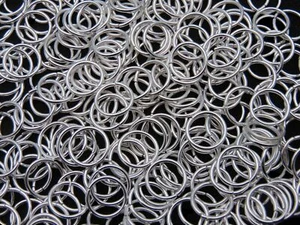 400 Pcs - 8mm Silver Plated Open Jump ring Craft Findings Beads Craft G59 - Picture 1 of 1