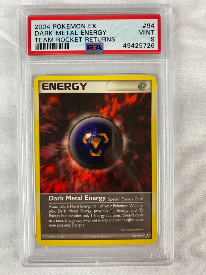 PSA 9 Mint Dark Metal Energy 2004 EX Team Rocket Returns #94 - Image 1 of 1