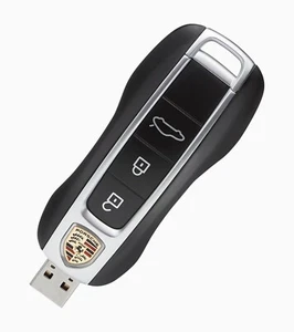 NEW Porsche USB Stick Car Key 2.0 Type A 64 GB Black/Chrome WAP0507150M001 - Picture 1 of 2
