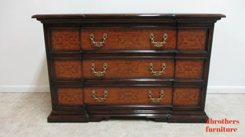 Theodore Alexander Brass Horse Italian Regency Chest Of Drawers Commode  Dresser Cover