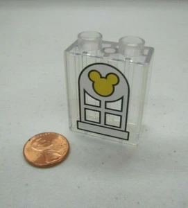 Lego Duplo Translucent Stained Glass Mickey Mouse Disney Window Block - Picture 1 of 3