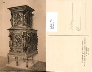 563074,Hamburg Museum für Kunst u. Gewerbe Schwarz glasierter Ofen v. Hafner Leu - Picture 1 of 1