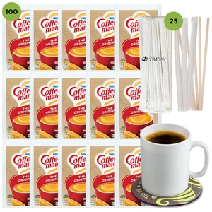 Paquetes de crema de café en polvo Nestlé Coffee Mate - Original - Paquetes individuales de 3 g - Imagen 1 de 8