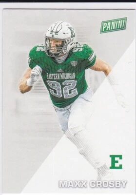 MAXX CROSBY Eastern Michigan Football Card PANINI FATHER'S DAY Las Vegas Raiders - Image 1 of 2