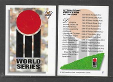 FUTERA 1993/94 WORLD SERIES CRICKET LOGO Trading Card #1