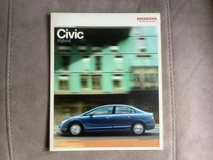 Honda Civic Hybrid 48-page glossy sales brochure - Feb 2007 - Picture 1 of 13