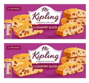 Mr Kipling Country Slices 6 per pack PACK OF 2 - Picture 1 of 2