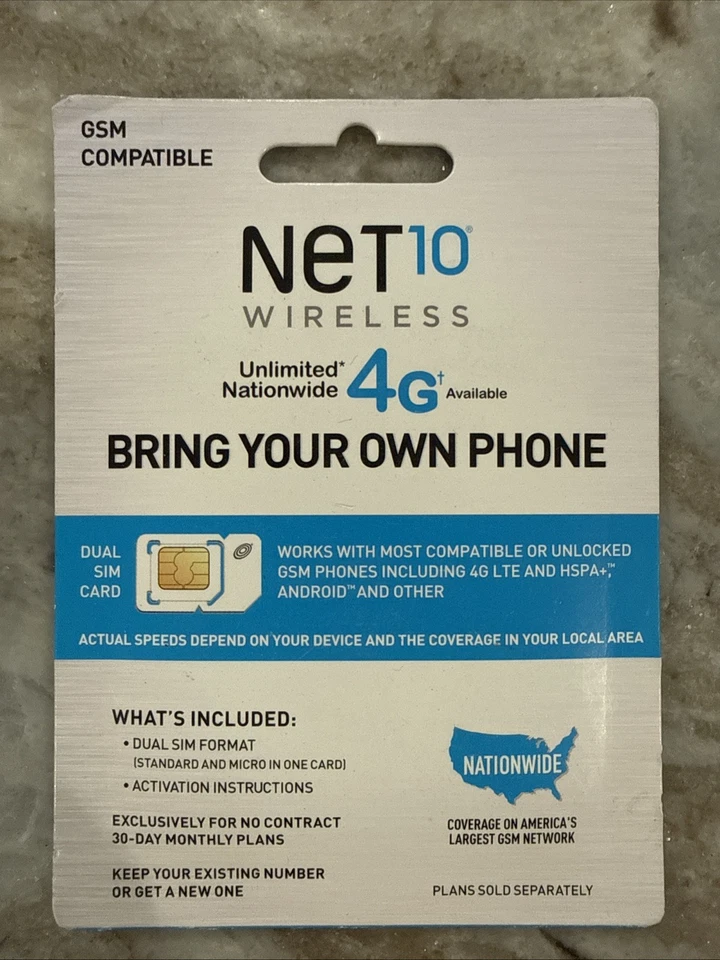 Net10 Wireless Bring Your Own Phone Activation Kit - NEW - Image 1 of 1