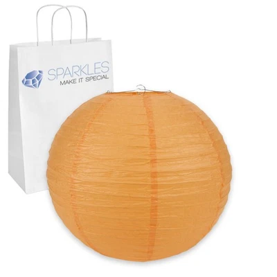 5 piezas Linterna de papel china de 16" pulgadas - Naranja - Boda Fiesta Eventos es Foto 1 de 4