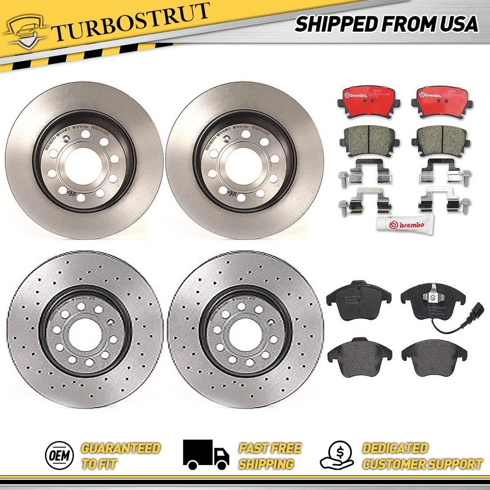 布雷博 Prime 前后制动转子刹车片套件适用于 2015 奥迪 Q3 Q3 Quattro — 第 1/4 张图片