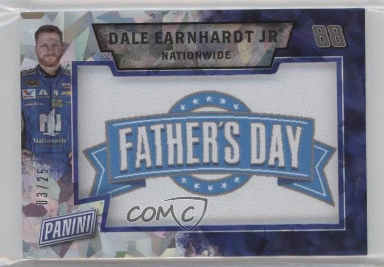 2016 Father's Day Manufactured Cracked Ice /25 Dale Earnhardt Jr #1 Patch HOF - Image 1 of 2