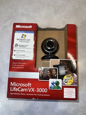 Microsoft LifeCam VX-3000 Web Cam New-in-box Fast US Shipping - Image 1 of 4