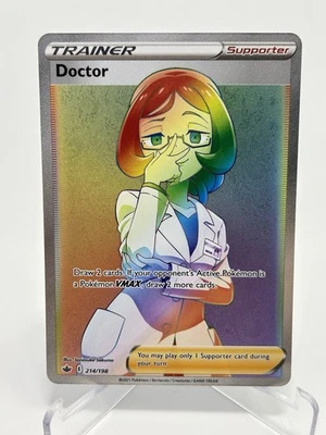 DOCTOR 214/198 | Chilling Reign | Secret Rainbow Rare | Pokemon TCG NM/M - Image 1 of 4