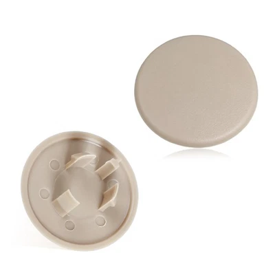Pair Plastic Rear Armrest Seat Bolt Lid Beige for GMC Yukon XL 1500 2500 - Image 1 of 4