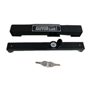 Fulton Outboard Transom Motor Lock with foam insert OML 0127 with 2 keys- used - Foto 1 di 7