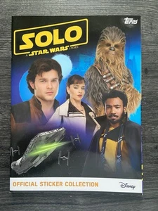 Disney Star Wars Solo Movie Topps Official Sticker Album 100% Complete Book (2) - Picture 1 of 19