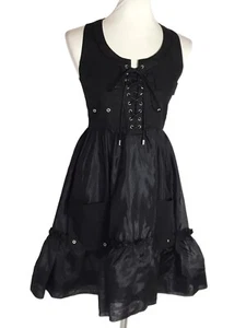 Dolce & Gabbana Damen Kleid Gr. 38 Ärmellos Schwarz Seidenmischung - Bild 1 von 10