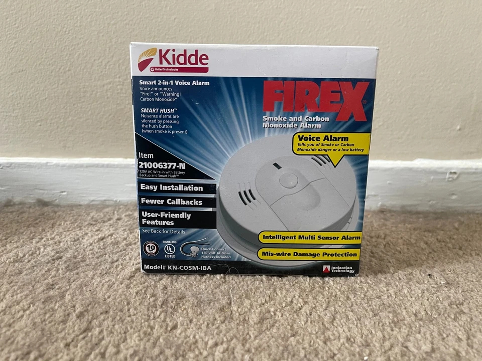 Kidde 21006377 Carbon Monoxide & Smoke Alarm - Model KN-COSM-IBA *BRAND NEW* - Image 1 of 4