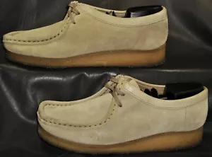 Clarks Original Wallabee women's tan suede casual desert shoes size US 8 1/2M - Picture 1 of 7
