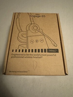 Jabra Engage 65 Stereo Headset - Schwarz - NEU+OVP - Bild 1 von 2