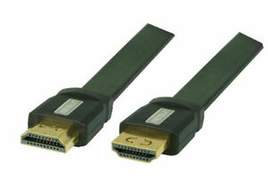 HDMI Flachkabel, Ultra HD, 4Kx2K, 3D, ARC, CEC mit Lock-Kontakt 0,7/1/1,5/2/2,5M