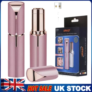 Ladies Electric Painless Face Facial Hair Remover Trimmer Removal Epilator USB - Picture 1 of 11