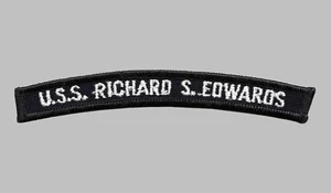 US Navy DD-950 USS Richard S. Edwards Destroyer UIM Shoulder Rocker Tab (03) - Foto 1 di 1