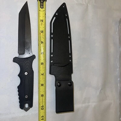 Cuchillo táctico de hoja fija Tanto funda Kydex D2 acero goma mango Tac Foto 1 de 4