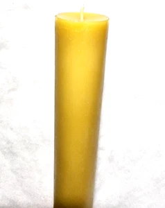 3" Wide Beeswax pillar Paschal candle x 36" H 100% beeswax Church Altar candle - Picture 1 of 3