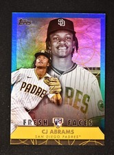 2022 Series 2 Fresh Faces Blue Foil #FF-14 CJ Abrams /199 - San Diego Padres!