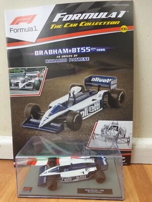 1/43 F1 Formula 1 Auto Collezione - 1986 Brabham BT55 Ricardo Patrese Auto #106 - Immagine 1 di 2