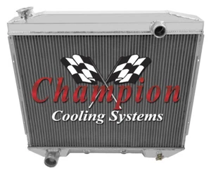 2 Row Western Champion Radiator for 1957 Ford Custom V8 Engine #EC5759 - Picture 1 of 7
