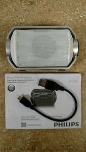 Philips Shoqbox Mini Rugged Water Resistant Wireless Bluetooth Speaker (White) - Picture 1 of 6
