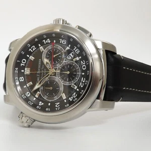 Cronografo Carl F. Bucherer Patravi Traveltec GMT quadrante nero 00.10620.08.33.02 - Foto 1 di 8