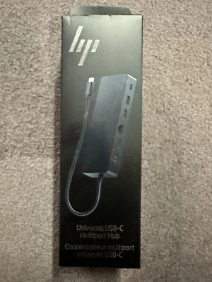 HP Universal USB-C Multiport Hub / Brand New, Minor Box Damage, Never Been Open - Image 1 of 4
