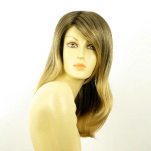 Parrucca donna semi lunga castano mechato dorato : TARA 6T24B - Picture 1 of 8