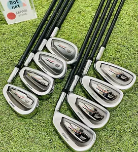 Excellent Mizuno intage Forged Iron Set 5-9+PwFwSw 8Pics R Flex Golf Club RH - Picture 1 of 15