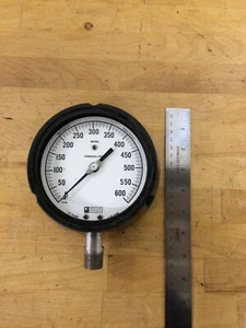Weksler Instruments 0-600PSI Pressure Gauge GR2-133A-3S (No glass cover) - Picture 1 of 4