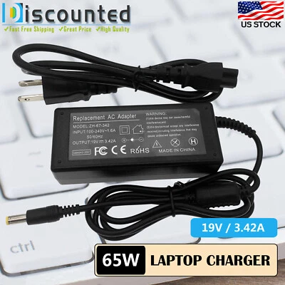 Cargador de cable de alimentación adaptador de CA para Gateway NV55C NV55C54u NV55C56u NV55C57u NV55S Foto 1 de 4