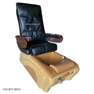 NEW Pedicure Spa Chair Nail Salon Full Function HT Massage Chair V15 Black/Grey - Picture 1 of 4
