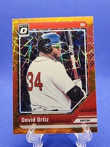 2024 Donruss Baseball- David Ortiz #47 -Orange Laser Optic Prizm Orange Velocity - Picture 1 of 2